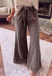 Mineral Wash Flare Pants Full Run RTS