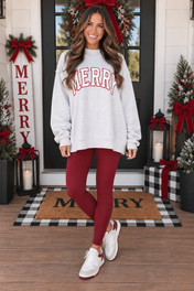 MERRY Oversized Embroidered Sweatshirt