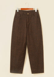 Casual Leopard Regular Fit Jeans