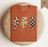 Multiprint Lightning Bolt Tee.