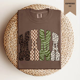Leopard Checkered Dot Mama Tee.