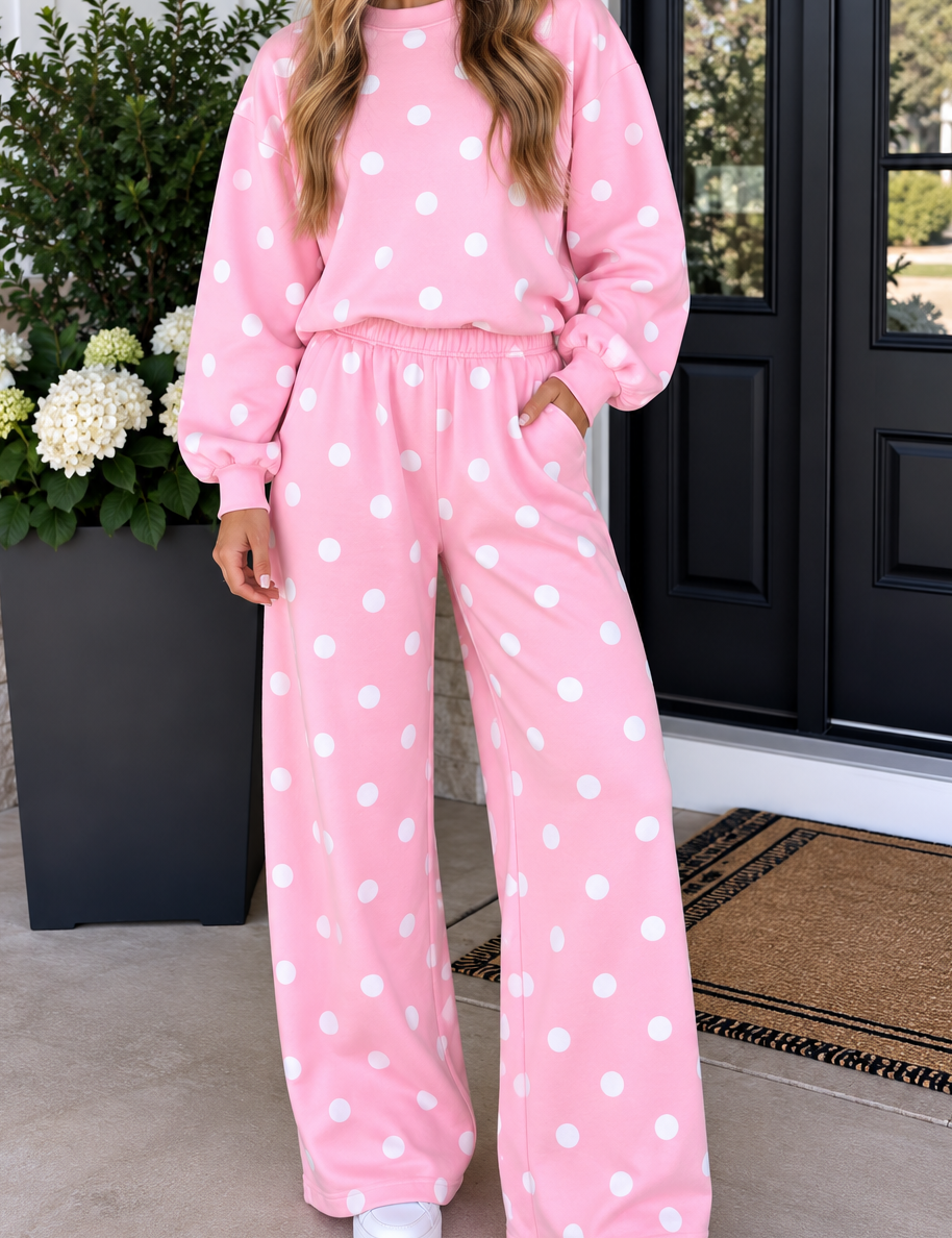 Polka Dot Casual Set
