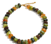 Fall Beaded Necklace & Bracelet