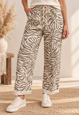 Western Zebra Print Pants