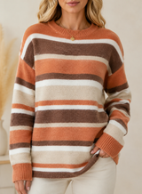 Orange Stripe Sweater