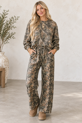 Camo Long Sleeve Pants Set
