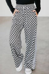 Checkerboard Drawstring Pants FB