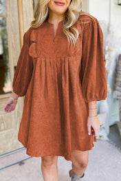 Corduroy Mini Dress ***multiple colors** RTS