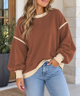 Coffee Colorblock Sweatshirt