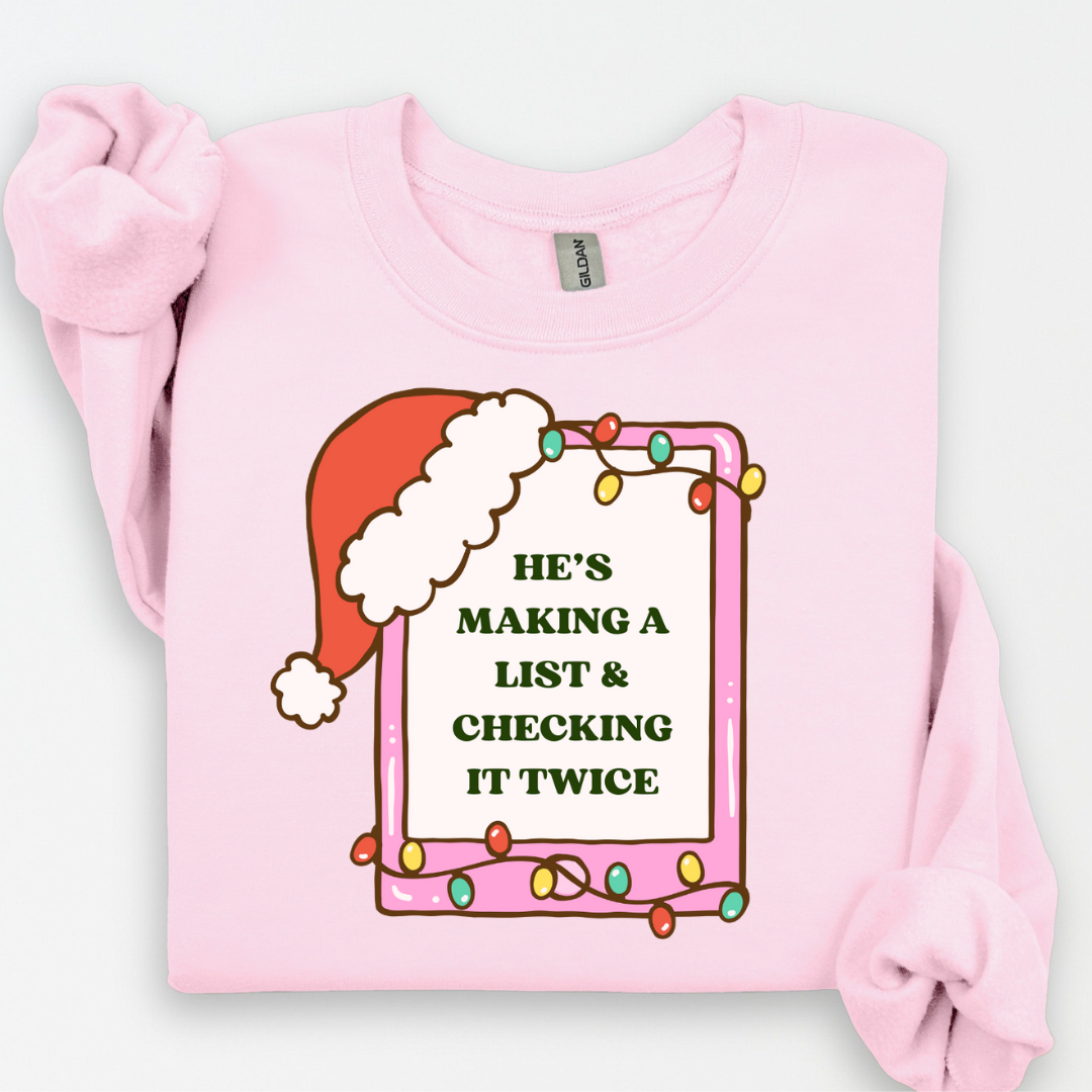 He's Making A List PNG