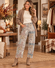 Boho Floral Western Jeans