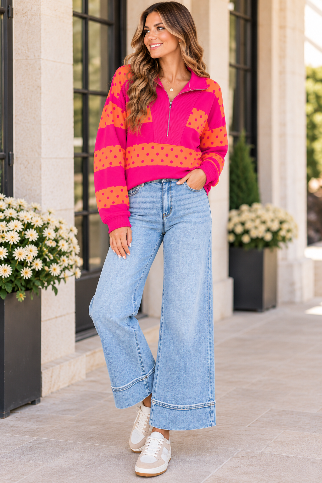 Light Wash Wide Leg Zenana Jeans
