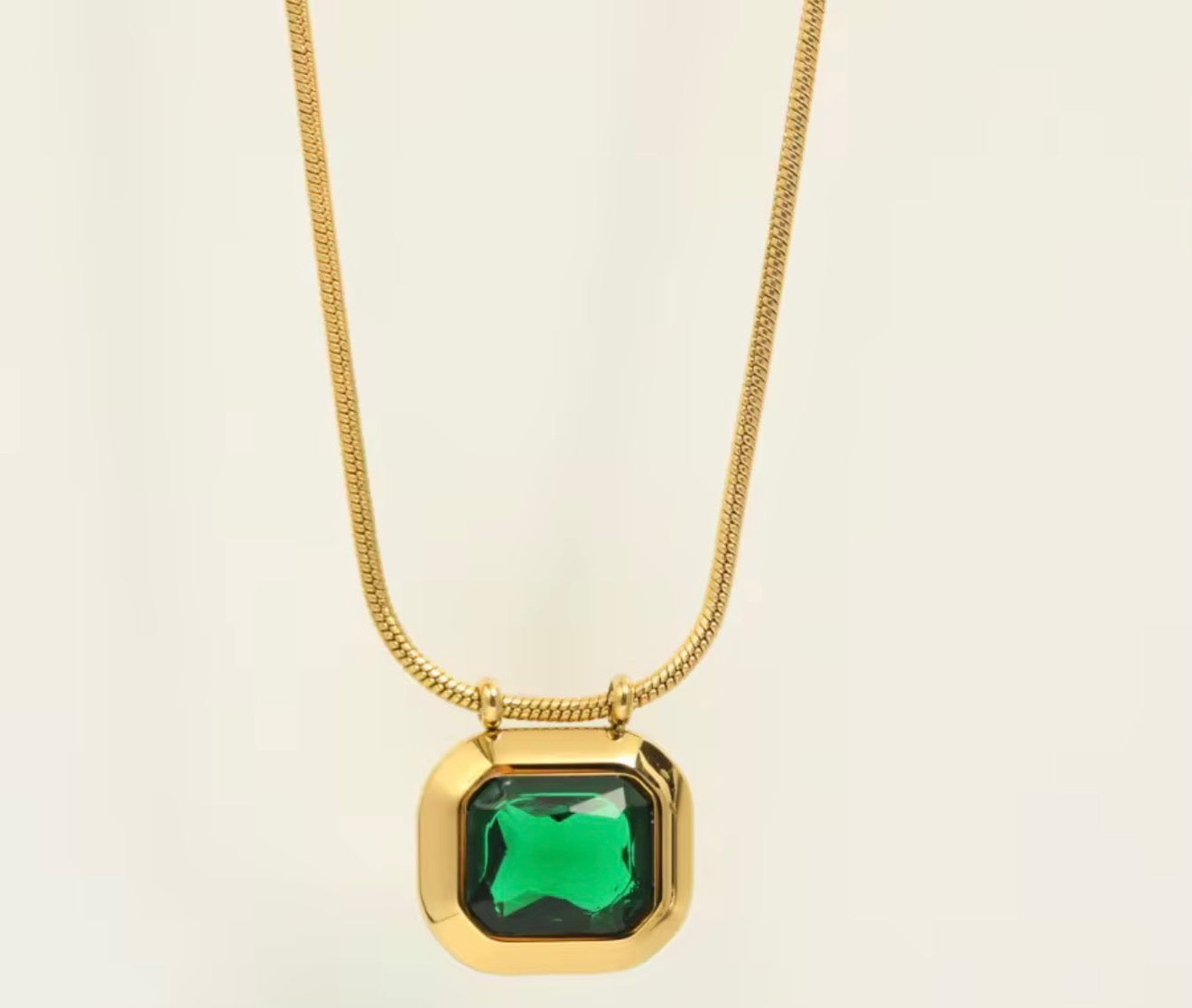 “LOVE” Gemstone Pendant Necklace