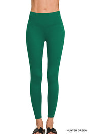 Brushed DTY Microfiber Wide Waistband Zenana Leggings