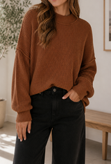 Ribbed Knit Sweater Full Run RTS