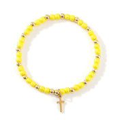 Cross Beaded Bracelet