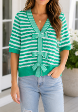 Knit Bow Knot Sweater Full Run RTS