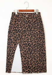 Leopard Midi Skirt