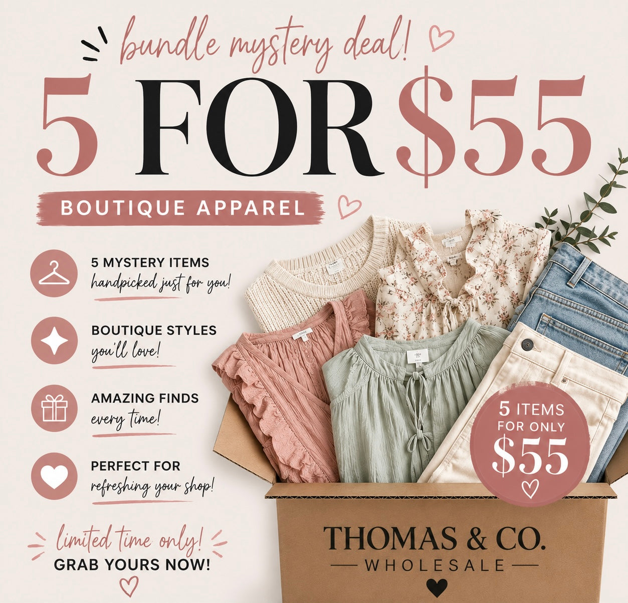 5 for $55 Deal