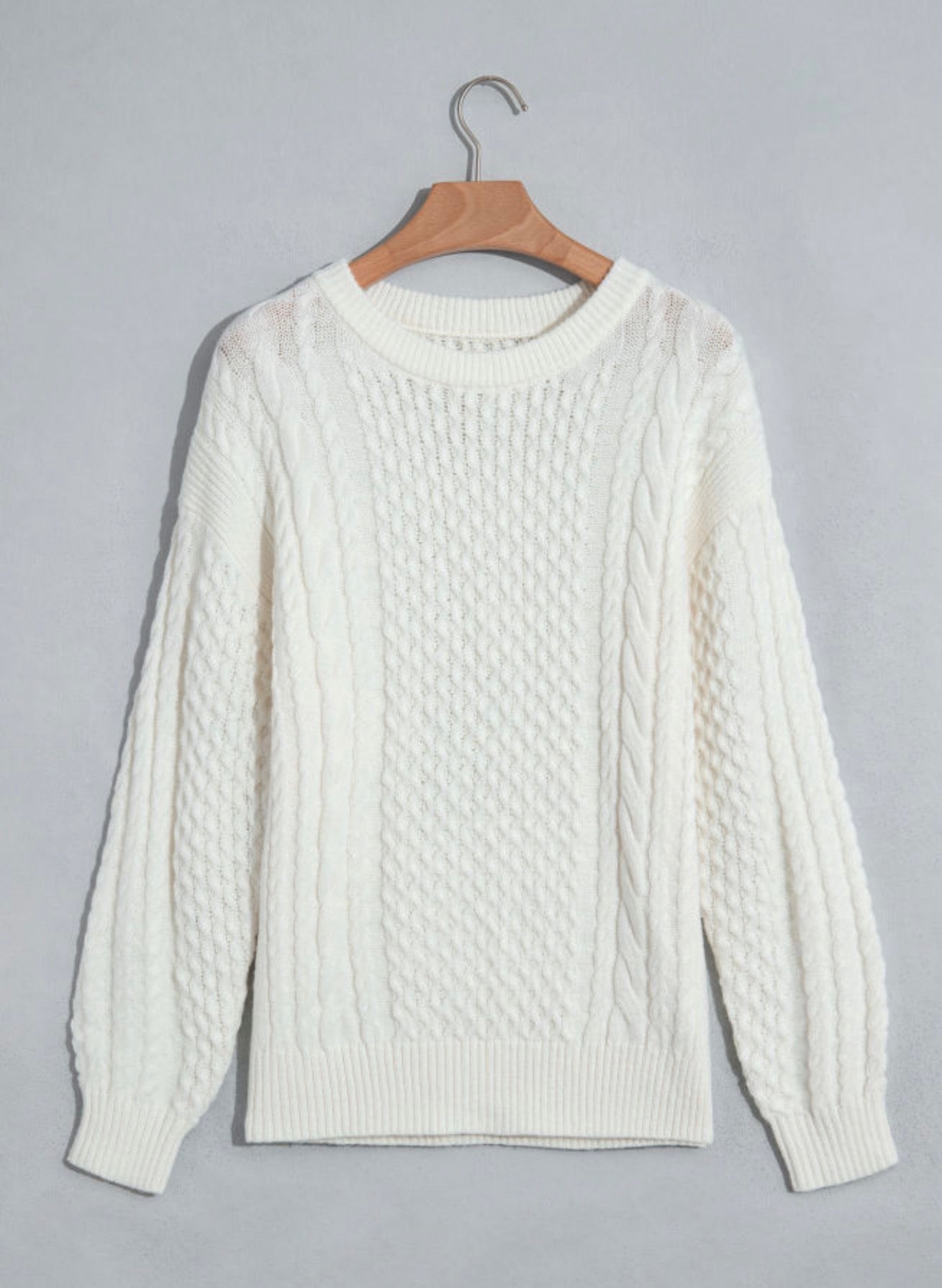 Cable Knit Loose Sweater
