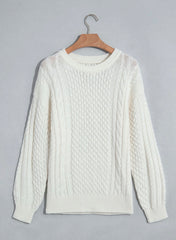 Cable Knit Loose Sweater