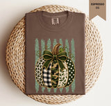 Green Stripe Camo Pumpkin Tee.