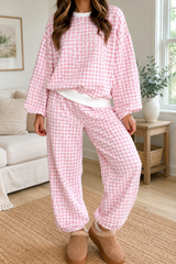 Pink Plaid Set