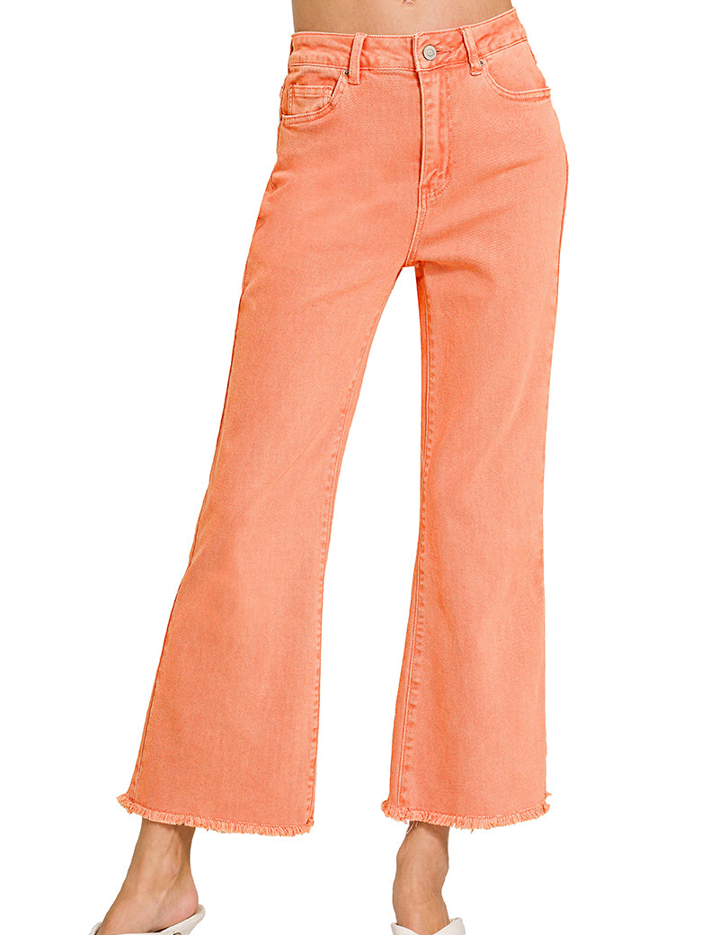 Frayed Bootcut  High Rise Jeans Zenana*multiple colors* RTS