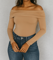 Foldover Off Shoulder Top