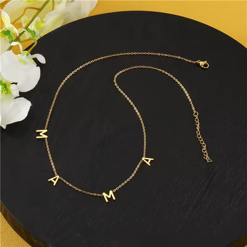 Mama Letter Necklace New RTS