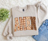 Patchwork Floral Amen Sweatshirt.