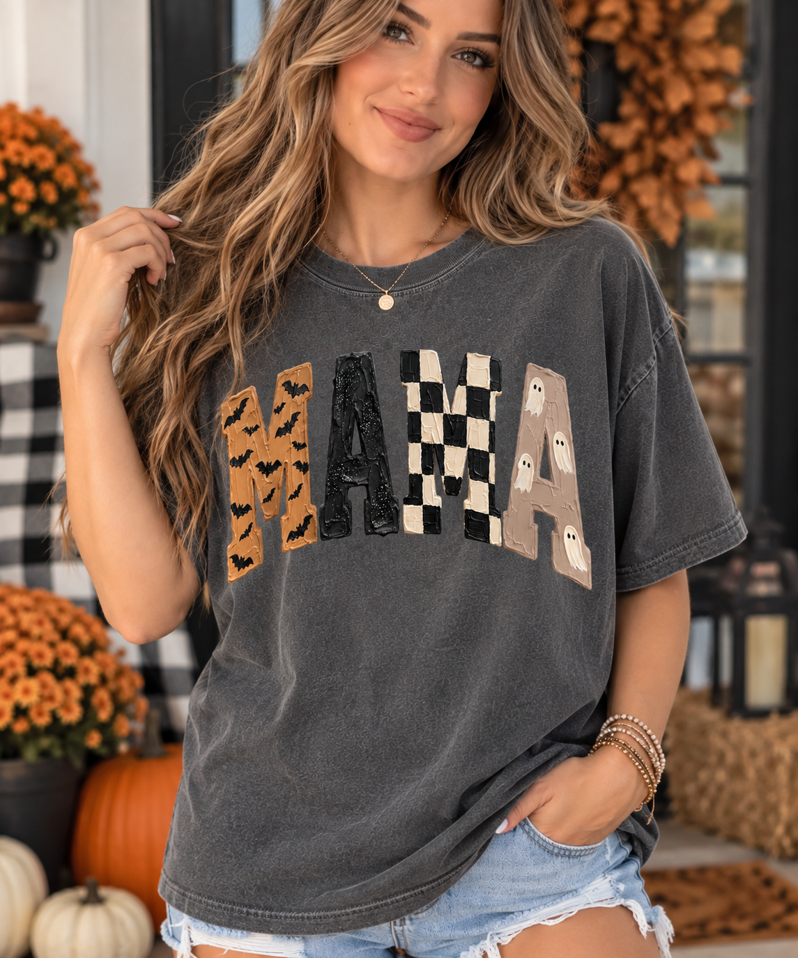 Mama Trendy Halloween Tee.