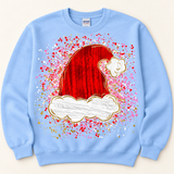 Splatter Santa Hat Sweatshirt.