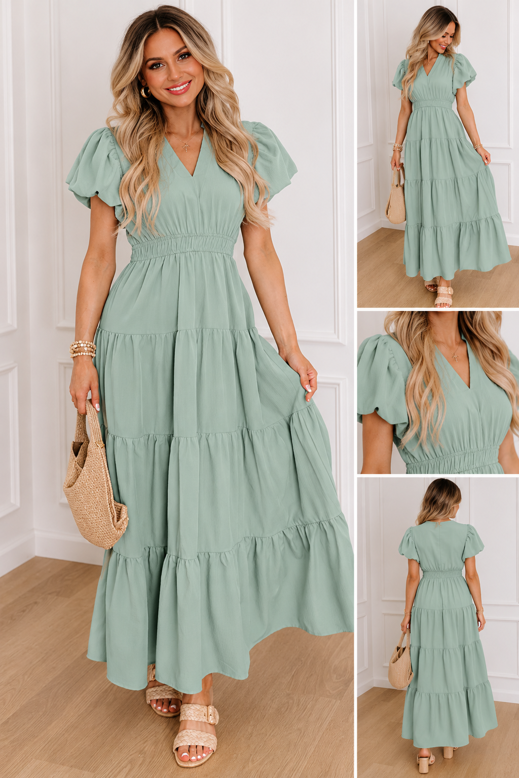 Waist Tiered Dress Full Run RTS