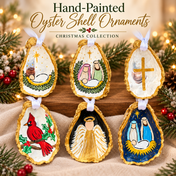 Handmade Oyster Ornament