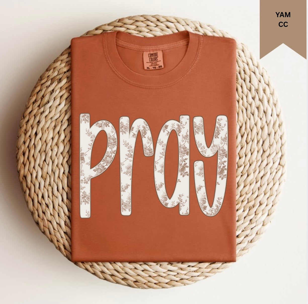 Boho Floral Pray Tee.