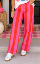 Stripe Casual Shift Jeans