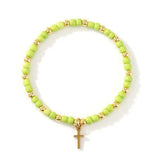 Cross Beaded Bracelet