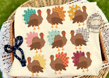Multi Turkey Pattern Tee.