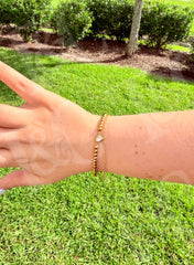 Heart Beaded Chain Bracelet New RTS