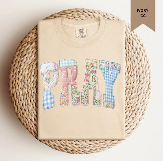 Patchwork Pray Tee.