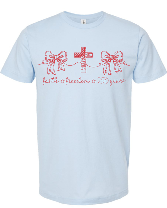 Tultex Faith, Freedom, 250 Tee.