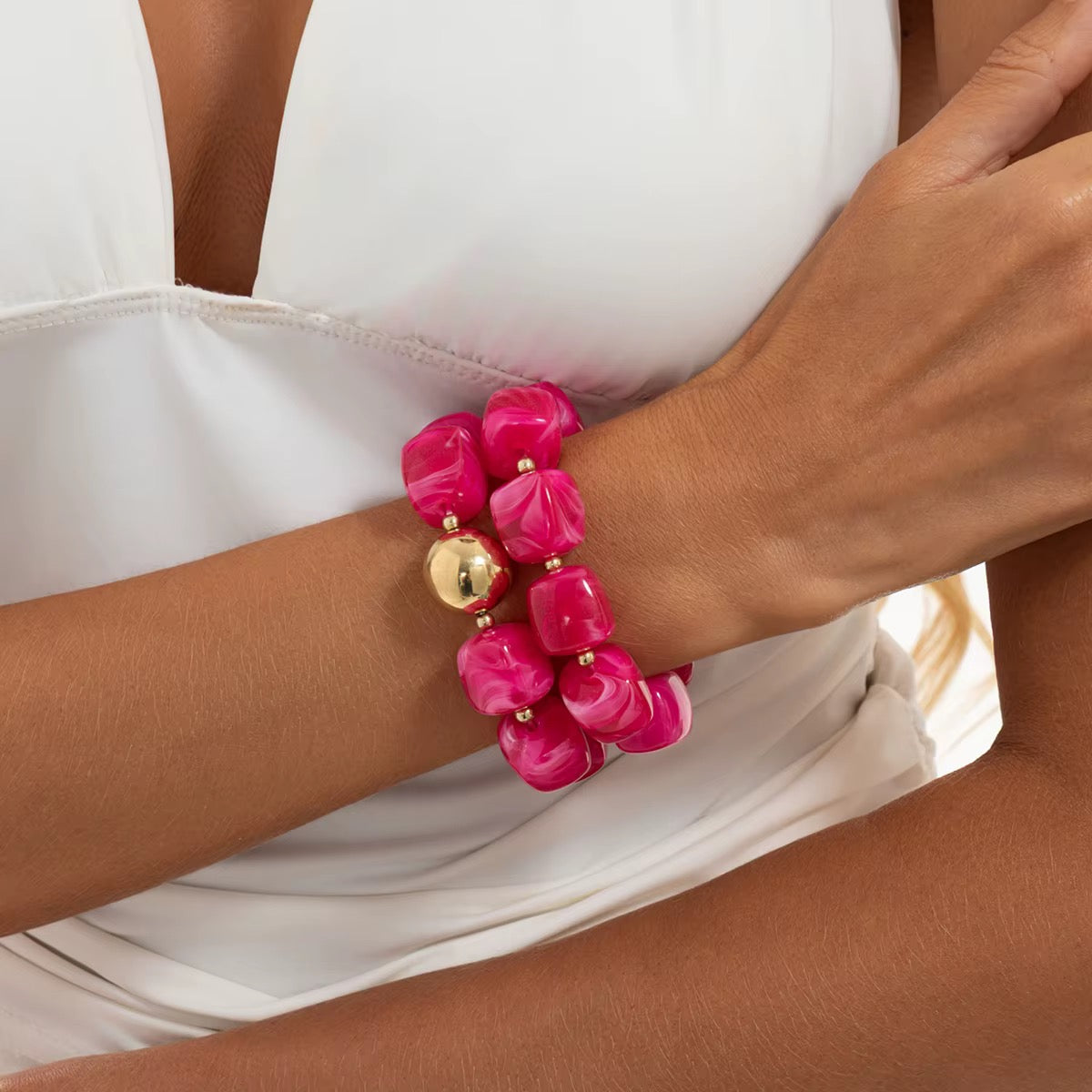 Chunky Stackable Bracelet Set