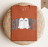 Checkered Spooky Ghost Tee.
