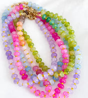 Trendy Stone Colorful Necklace