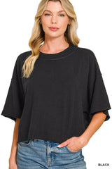 Mock Neck Boxy Sweater