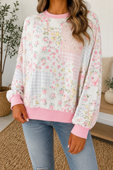 Pink Floral Patchwork Top Full Run RTS