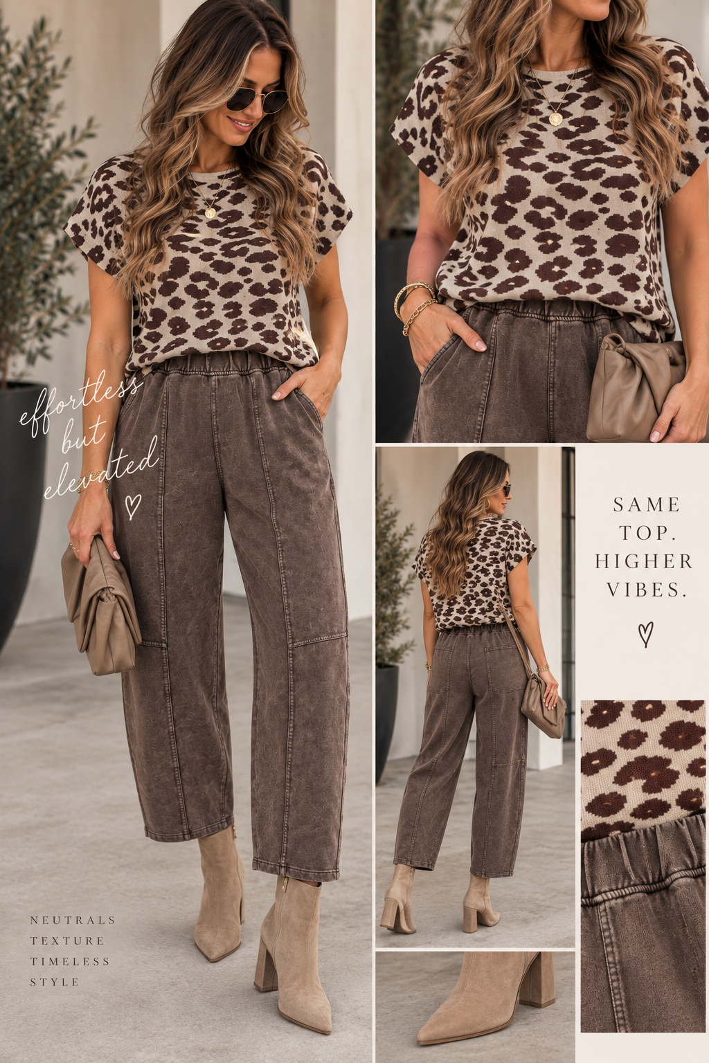 Khaki Leopard Sweater