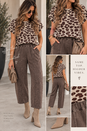 Khaki Leopard Sweater