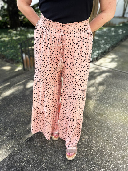 Leopard Ruffle Pants RTS